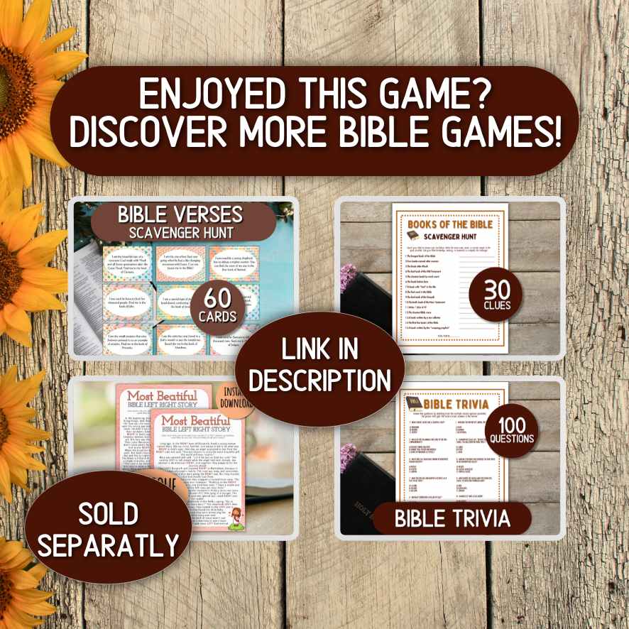 BIBLE CHARADES PRINTABLE GAMES - Image 7