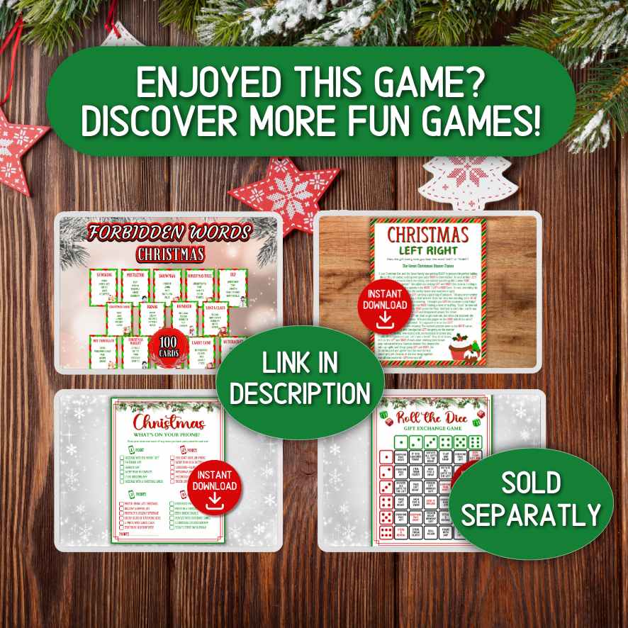 CHRISTMA EMOJI PICTIONARY PRINTABLE - Image 8