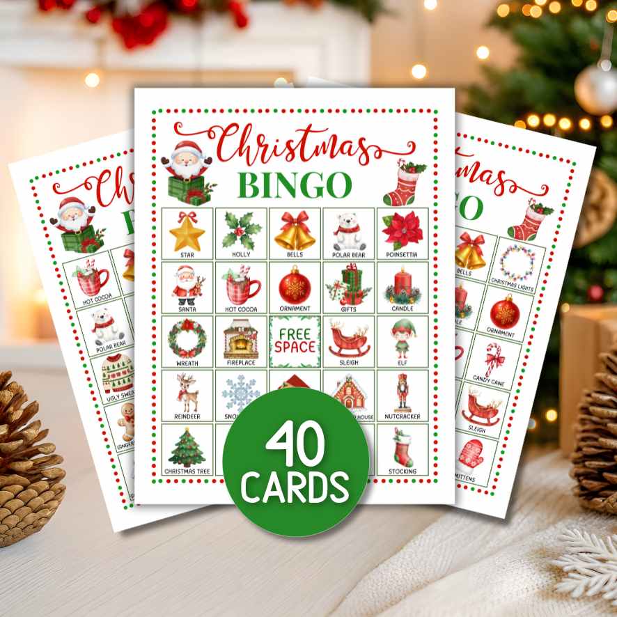 CHRISTMAS BINGO CARDS PRINTABLE
