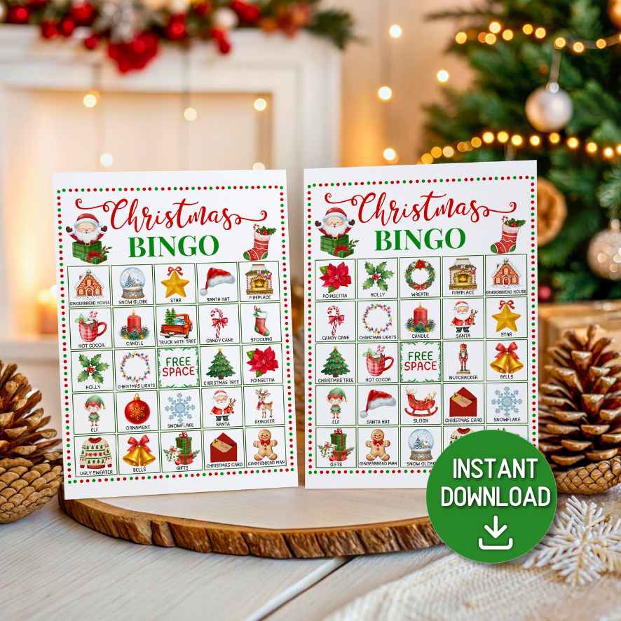 CHRISTMAS BINGO CARDS PRINTABLE - Image 2