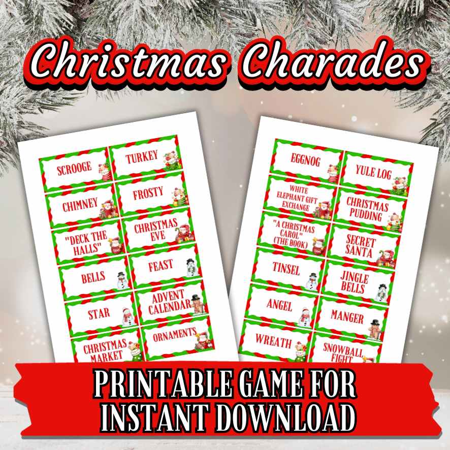 CHRISTMAS GAMES CHARADES - Image 3