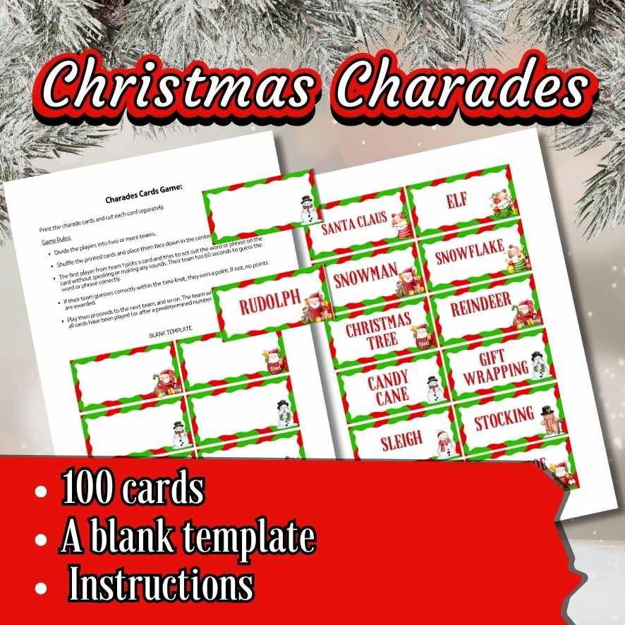 CHRISTMAS GAMES CHARADES - Image 4