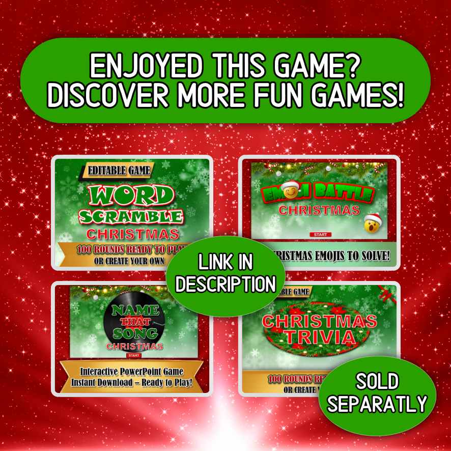 CHRISTMAS EMOJI QUIZ POWERPOINT GAME - Image 9