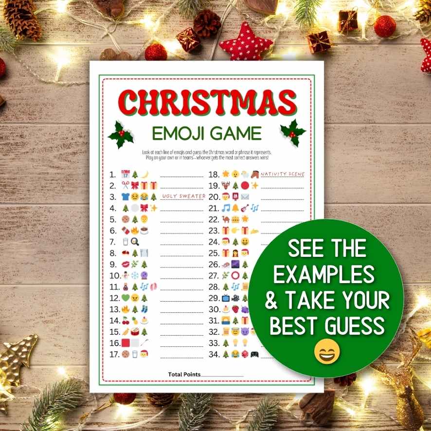 CHRISTMAS EMOJI WORDS, SONGS AND MOVIES - Image 2