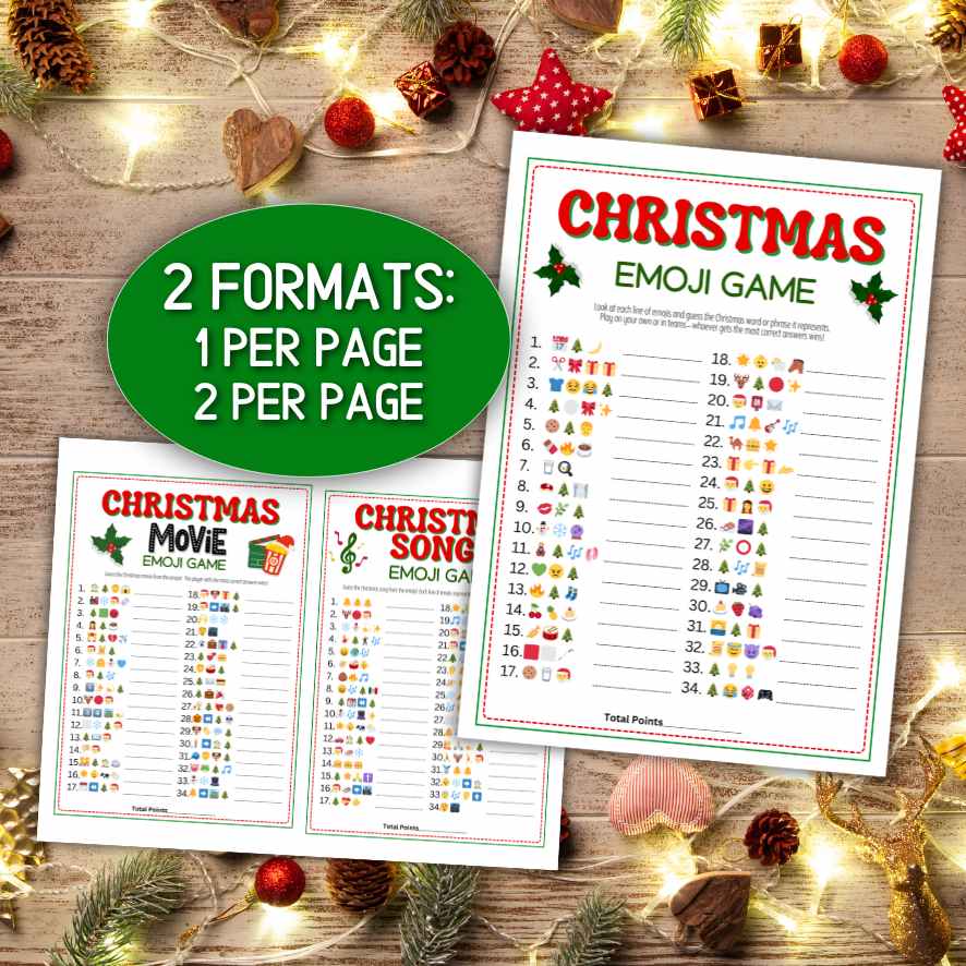 CHRISTMAS EMOJI WORDS, SONGS AND MOVIES - Image 5