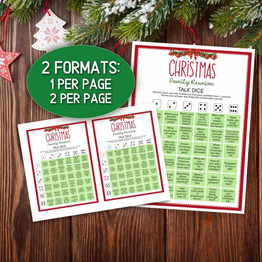 CHRISTMAS FAMILY REUNION DICE GAME - Image 4