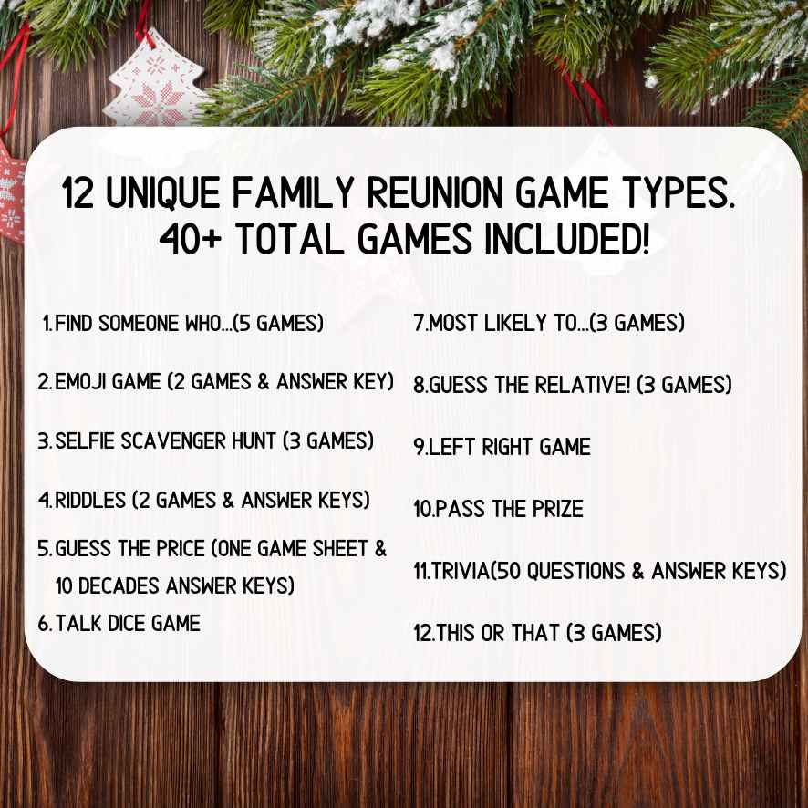 CHRISTMAS FAMILY REUNION GAMES BUNDLE - Image 7