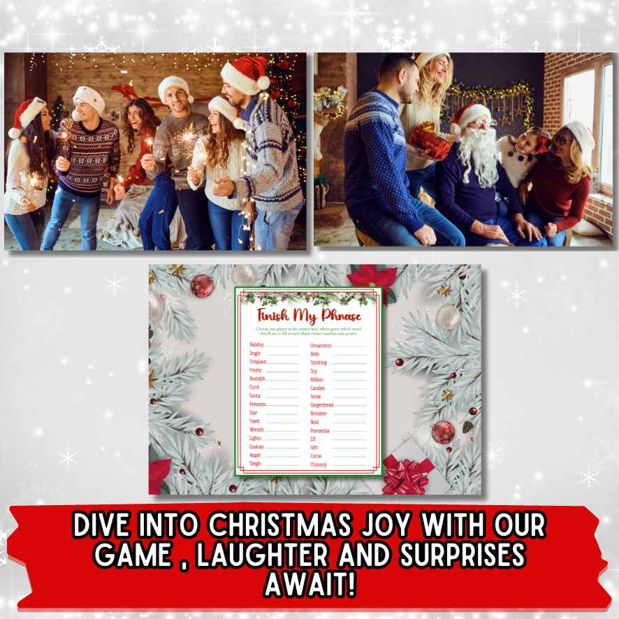 CHRISTMAS FINISH MY PHRASE PRINTABLE - Image 3