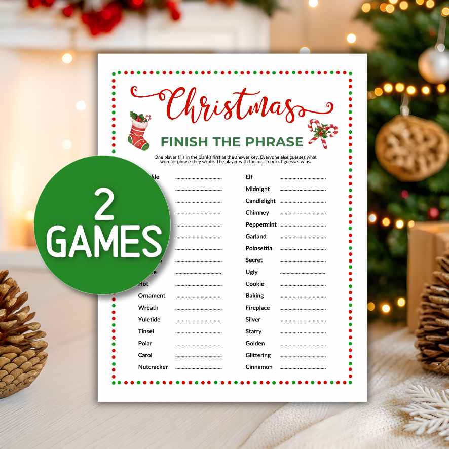 CHRISTMAS FINISH THE PHRASE GAME - Image 3
