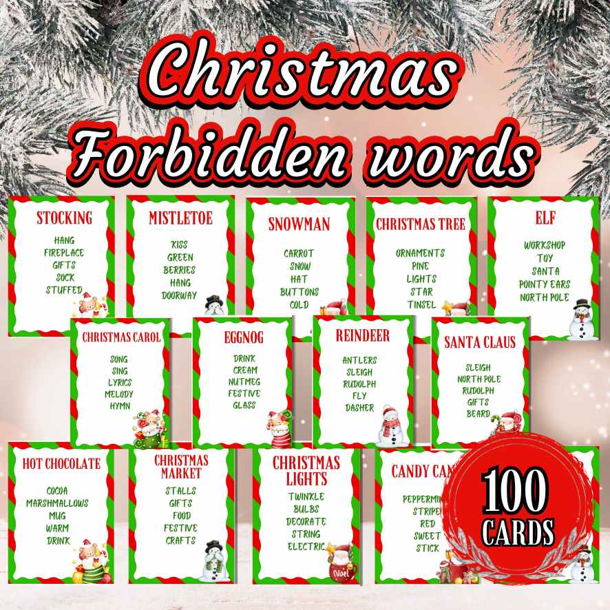 CHRISTMAS GAME FORBIDDEN WORDS