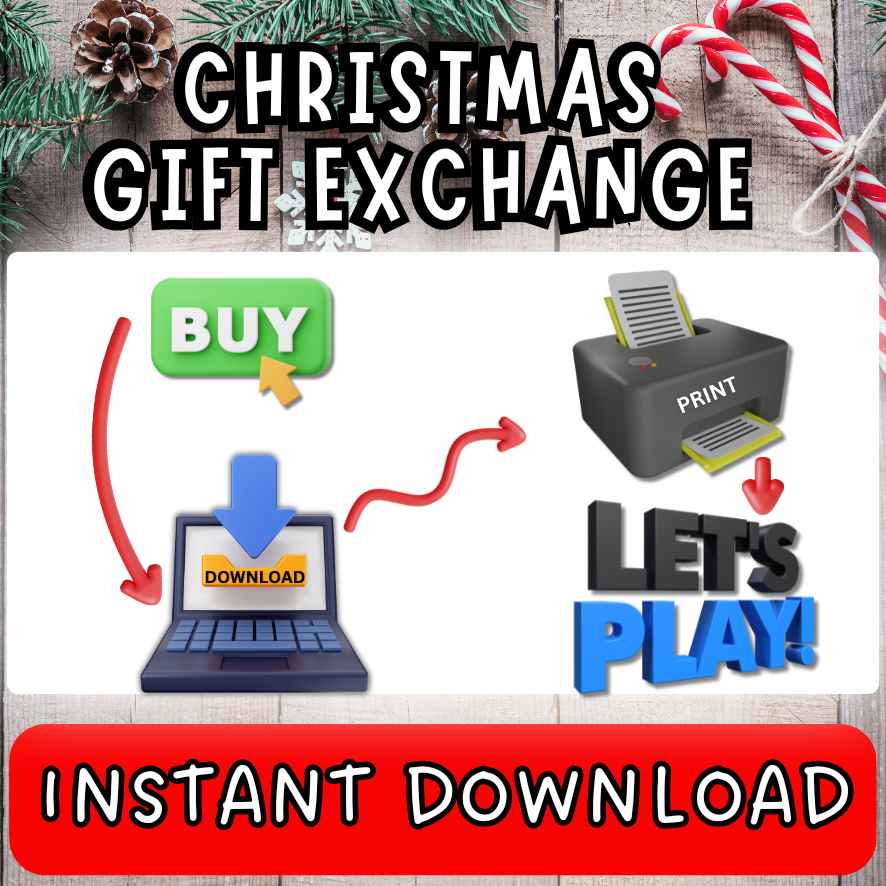CHRISTMAS GIFT EXCHANGE GAME PRINTABLE - Image 3