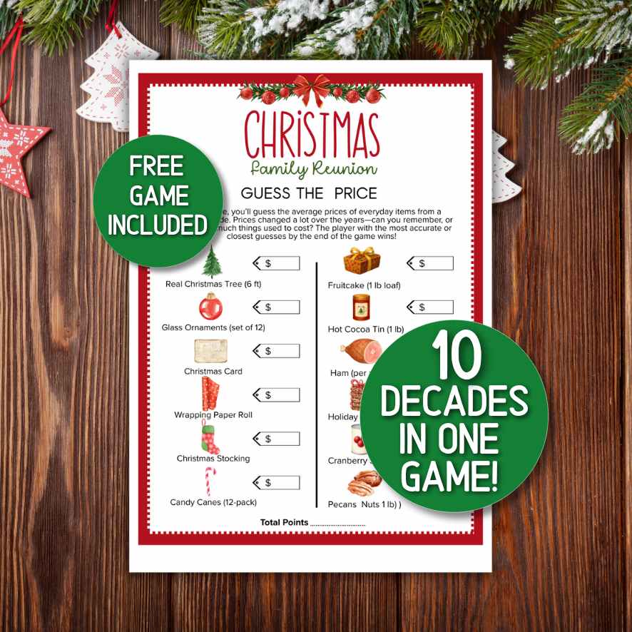 CHRISTMAS GUESS THE PRICE GAME