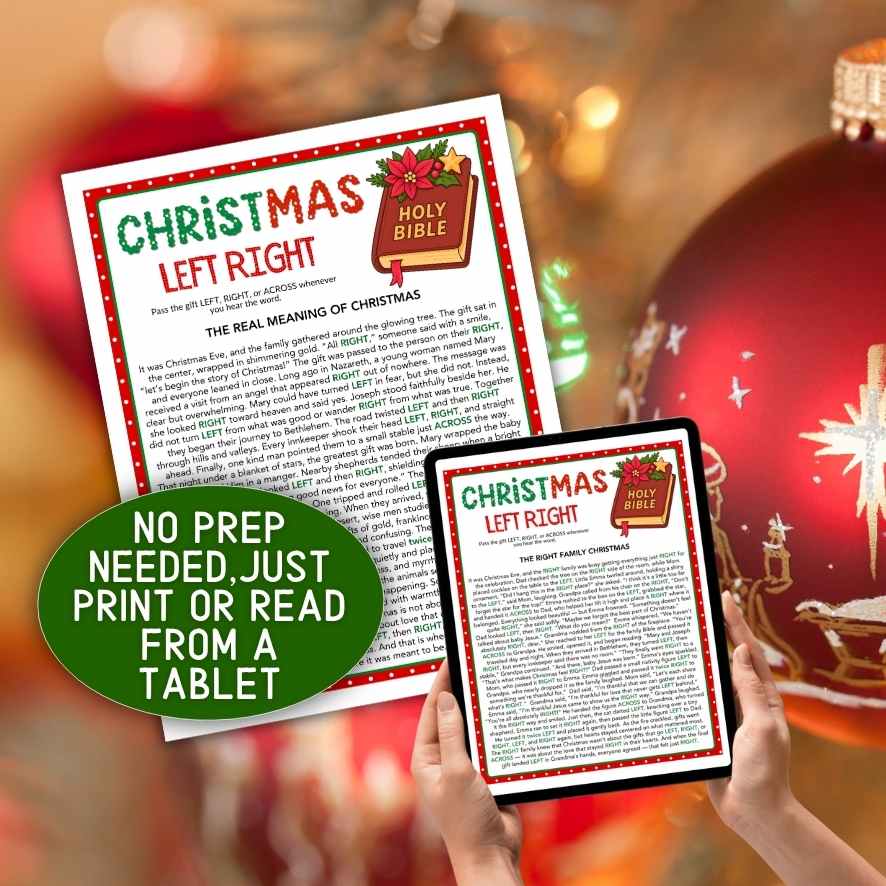 CHRISTMAS LEFT RIGHT CHRISTIAN GAME PRINTABLE - Image 5