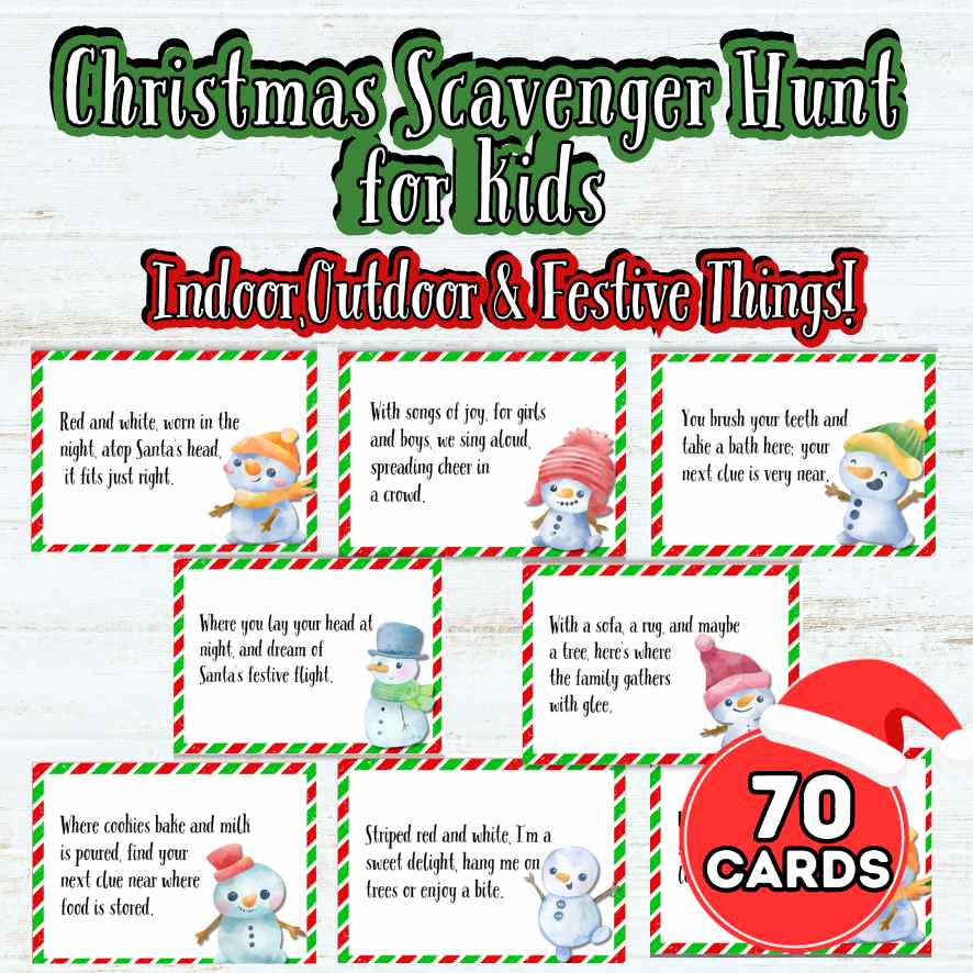 CHRISTMAS SCAVENGER HUNT FOR KIDS