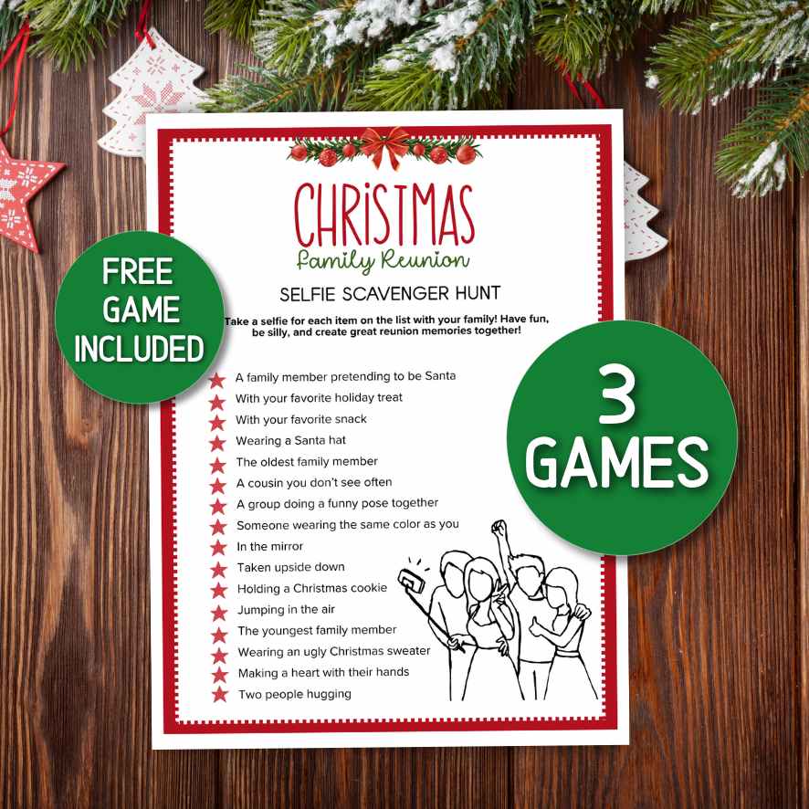 CHRISTMAS SELFIE SCAVENGER HUNT