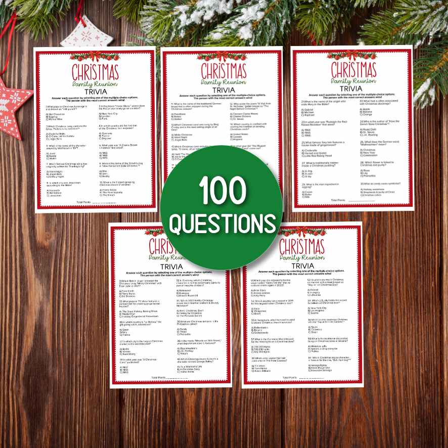 CHRISTMAS TRIVIA GAME PRINTABLE - Image 3