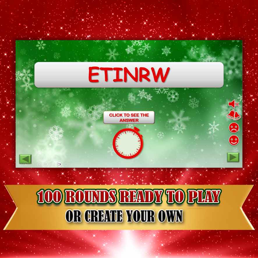 CHRISTMAS WORD SCRAMBLE POWERPOINT GAME - Image 3
