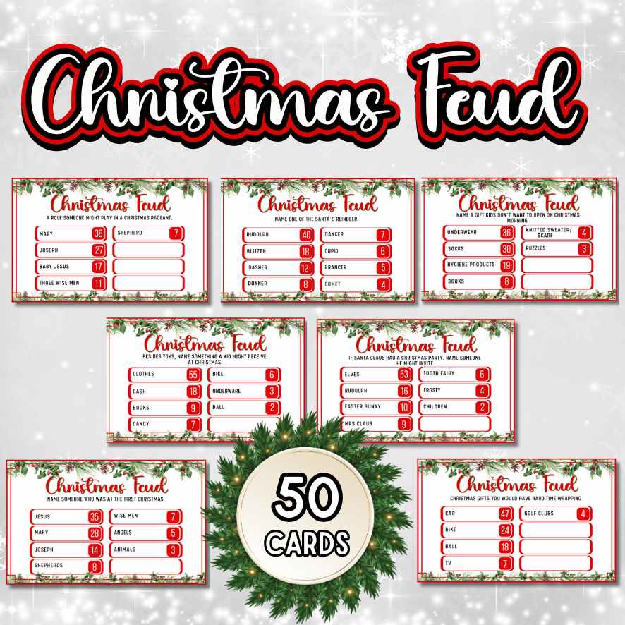 CHRISTMAS FEUD PRINTABLE