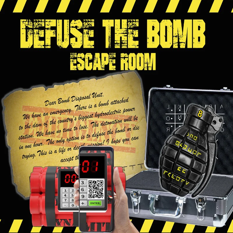 DEFUSE THE BOMB ESCAPE ROOM - PRINT AND PLAY - Image 3