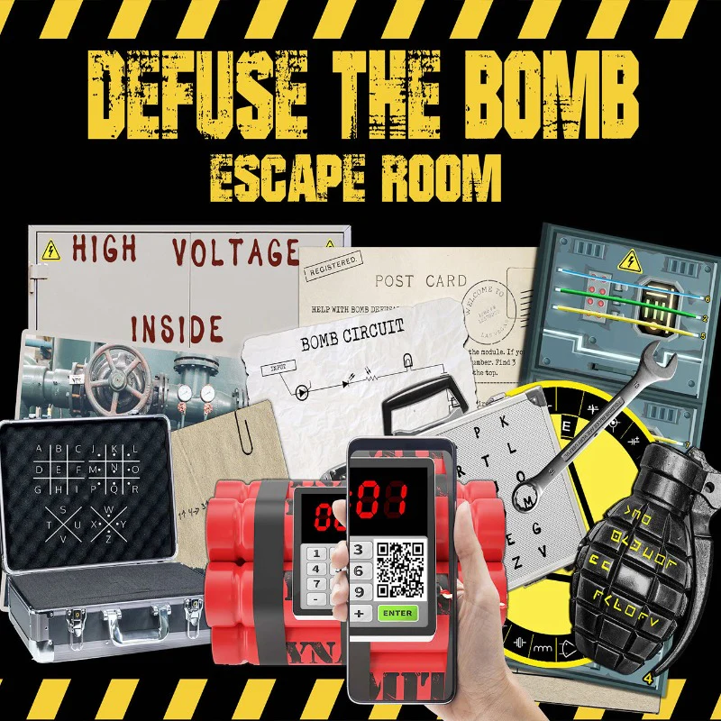 DEFUSE THE BOMB ESCAPE ROOM - PRINT AND PLAY - Image 4