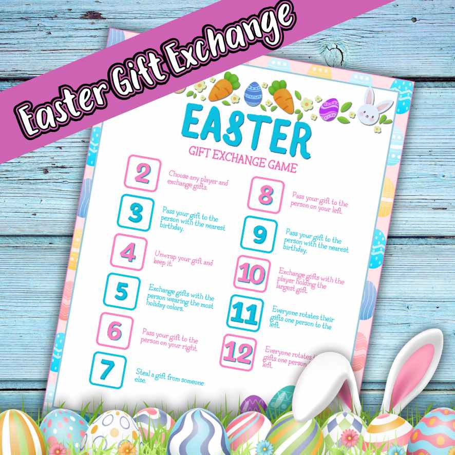 EASTER DICE GAME GIFT EXCHANGE
