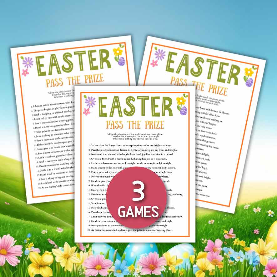 EASTER PASS THE PRIZE GAME
