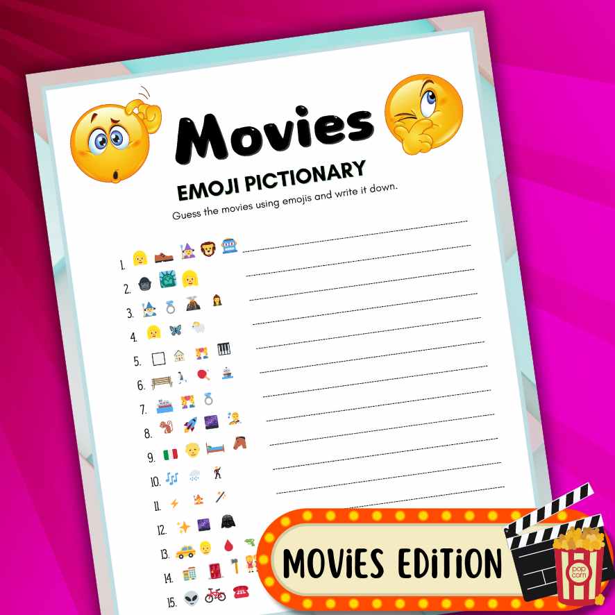 EMOJI GAME MOVIE PRINTABLE