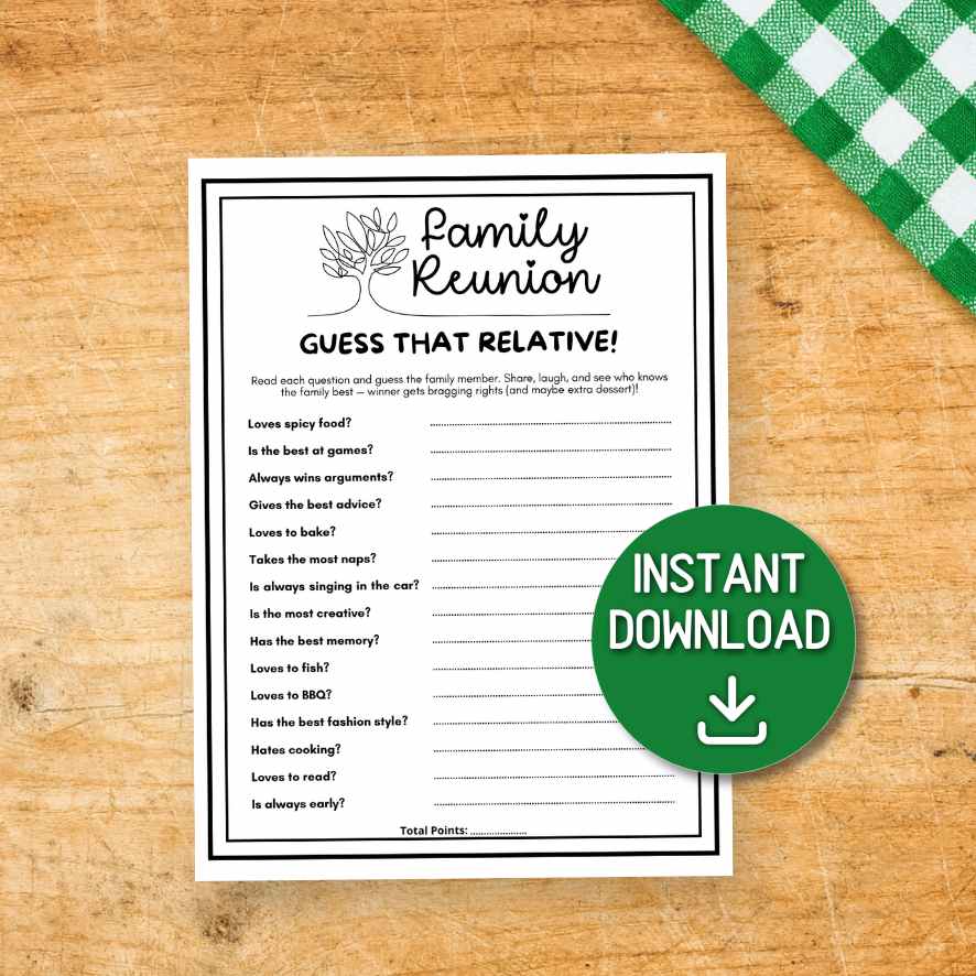 FAMILY REUNION GUESS THE RELATIVE - Image 3