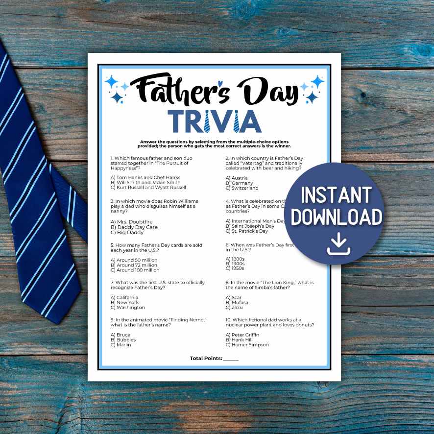 FATHER´S DAY TRIVIA GAME - Image 2