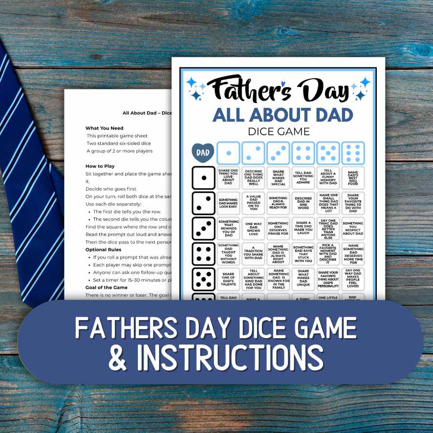 FATHERS DAY DICE GAME PRINTABLE - Image 2