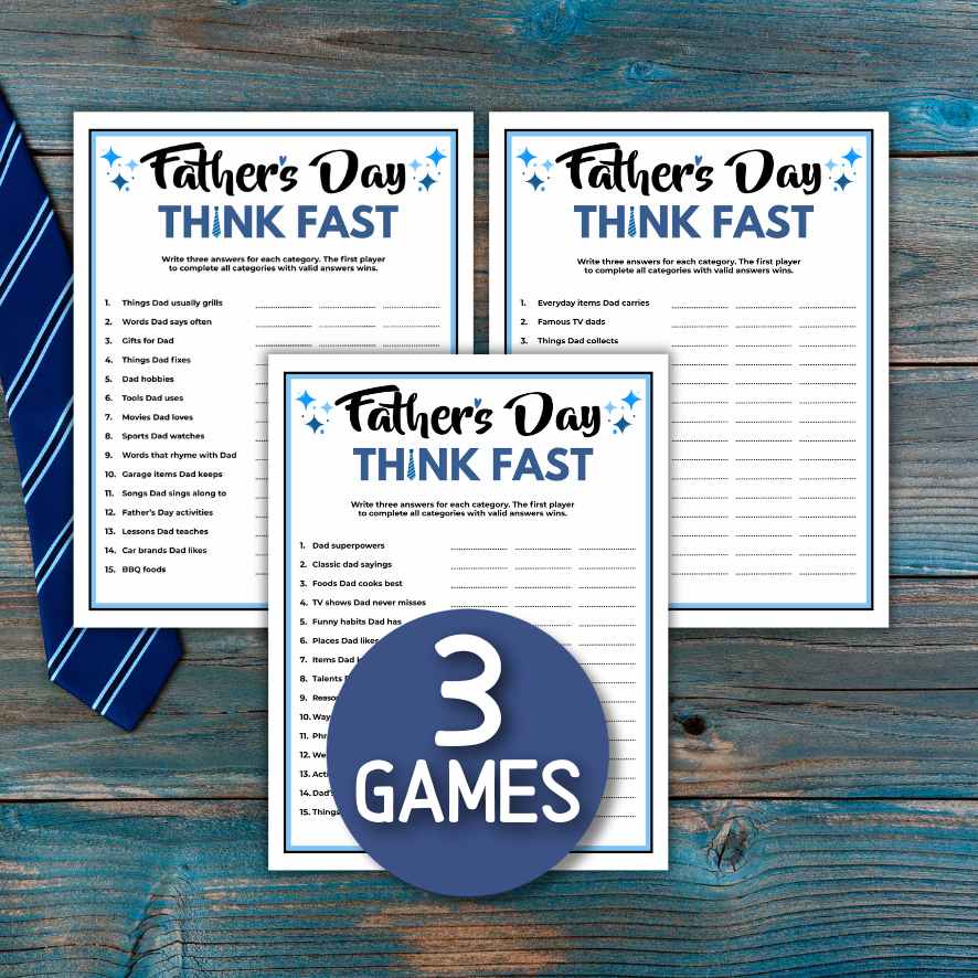 FATHERS DAY THINK FAST GAME - Image 3