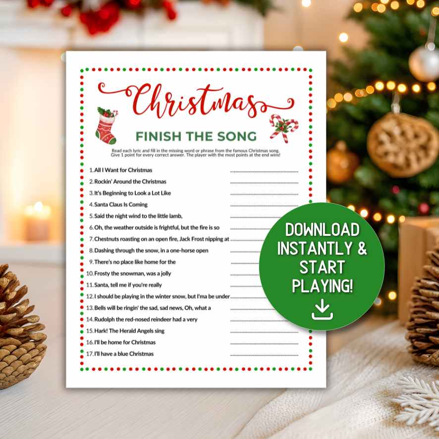 FINISH THE SONG CHRISTMAS GAME - Image 2