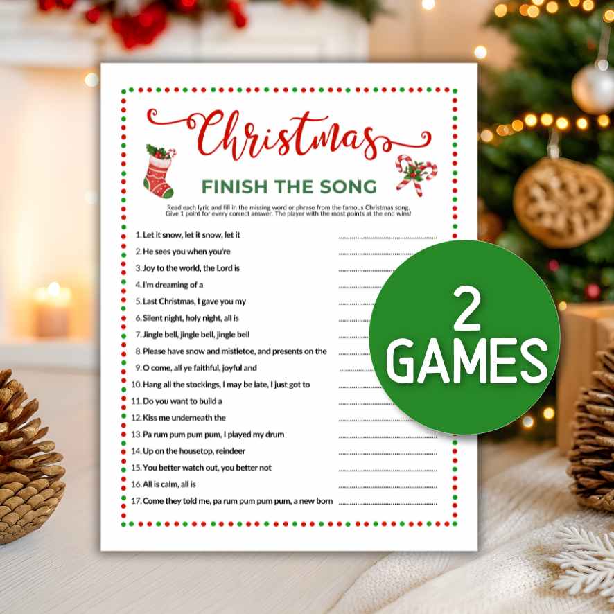 FINISH THE SONG CHRISTMAS GAME - Image 3