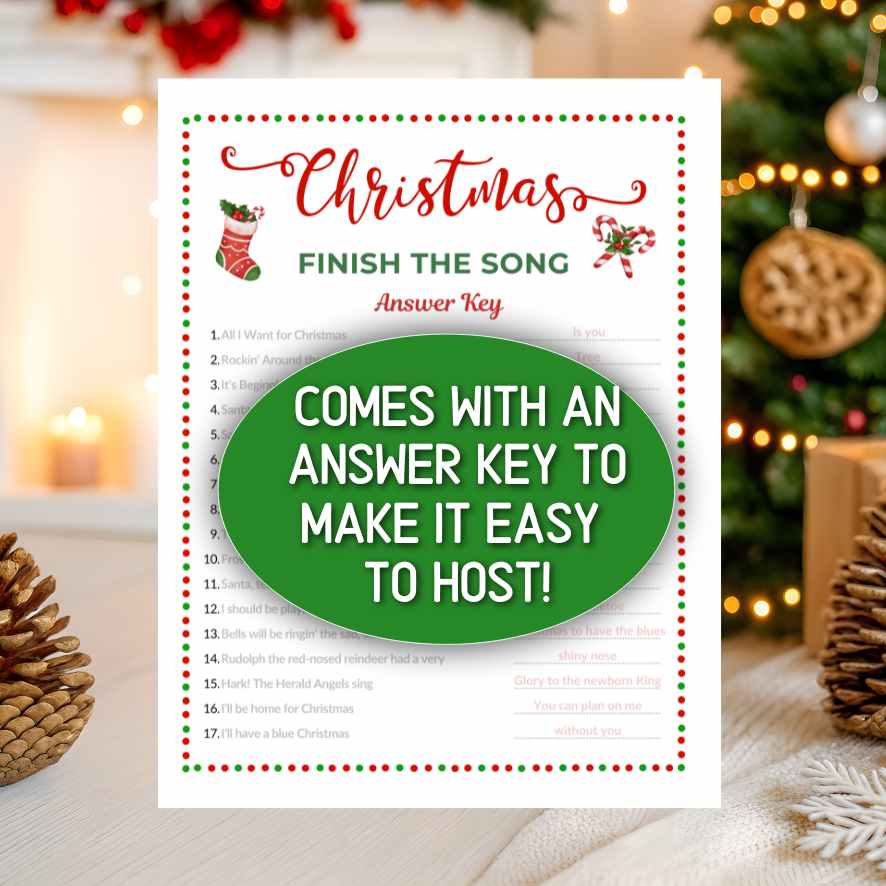 FINISH THE SONG CHRISTMAS GAME - Image 4