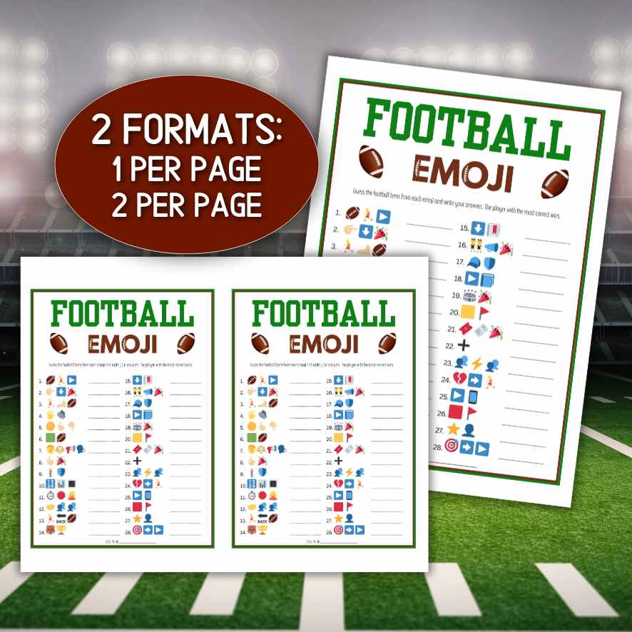 FOOTBALL EMOJI GAME PRINTABLE - Image 4