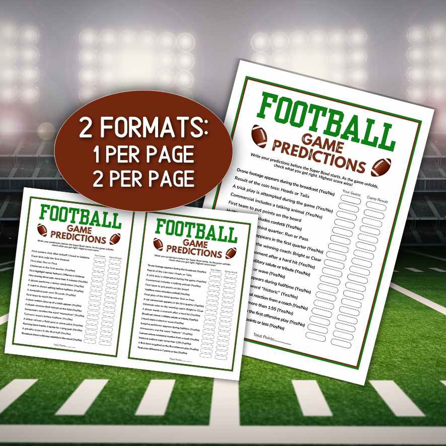 FOOTBALL PREDICTIONS GAME PRINTABLE - Image 4