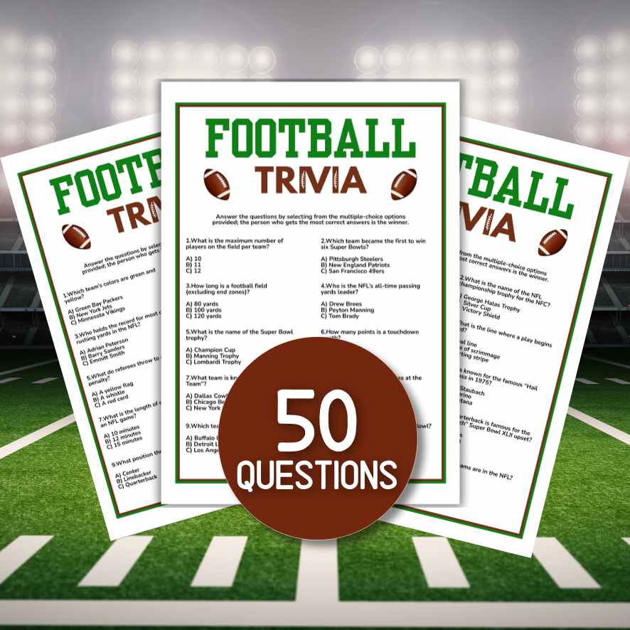 FOOTBALL TRIVIA QUESTIONS AND ANSWERS