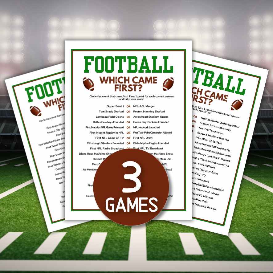 FOOTBALL WHICH CAME FIRST?