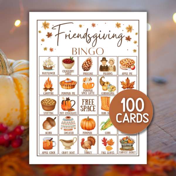 FRIENDSGIVING BINGO CARDS