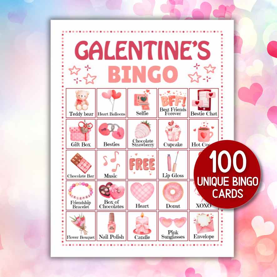 GALENTINES BINGO GAME PRINTABLE