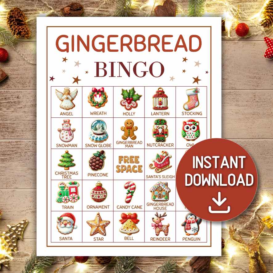 GINGERBREAD BINGO CARDS - Image 2