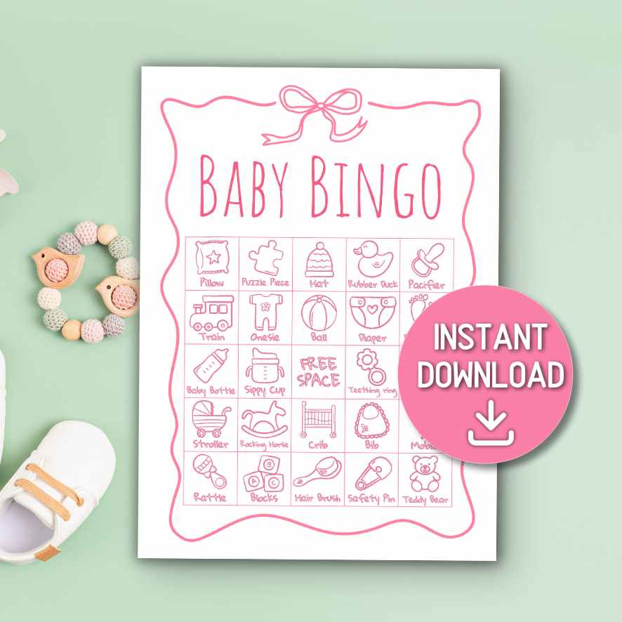 GIRL BABY SHOWER BINGO - Image 2