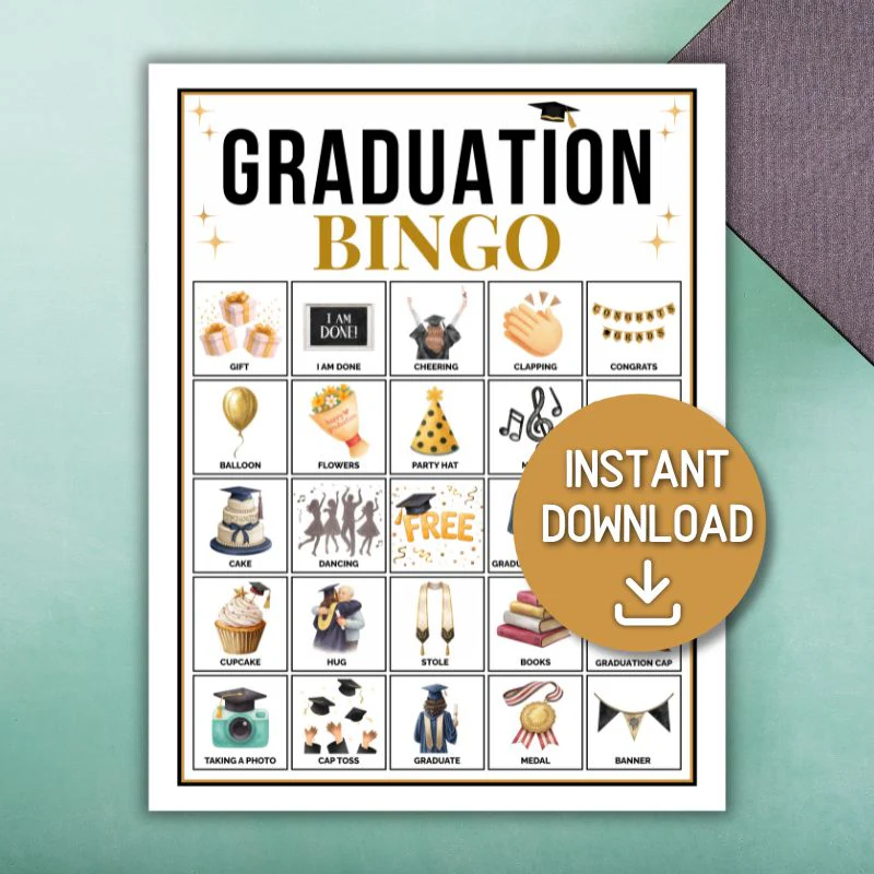 GRADUATION BINGO GAME CARDS - Image 2