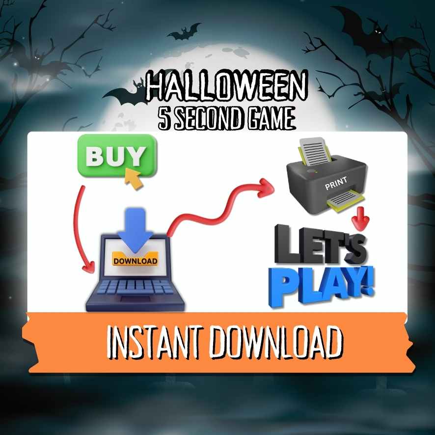 HALLOWEEN 5 SECOND PRINTABLE GAME - Image 7
