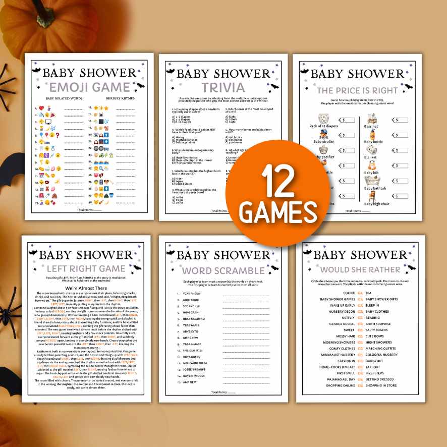 HALLOWEEN BABY SHOWER GAMES BUNDLE - Image 4