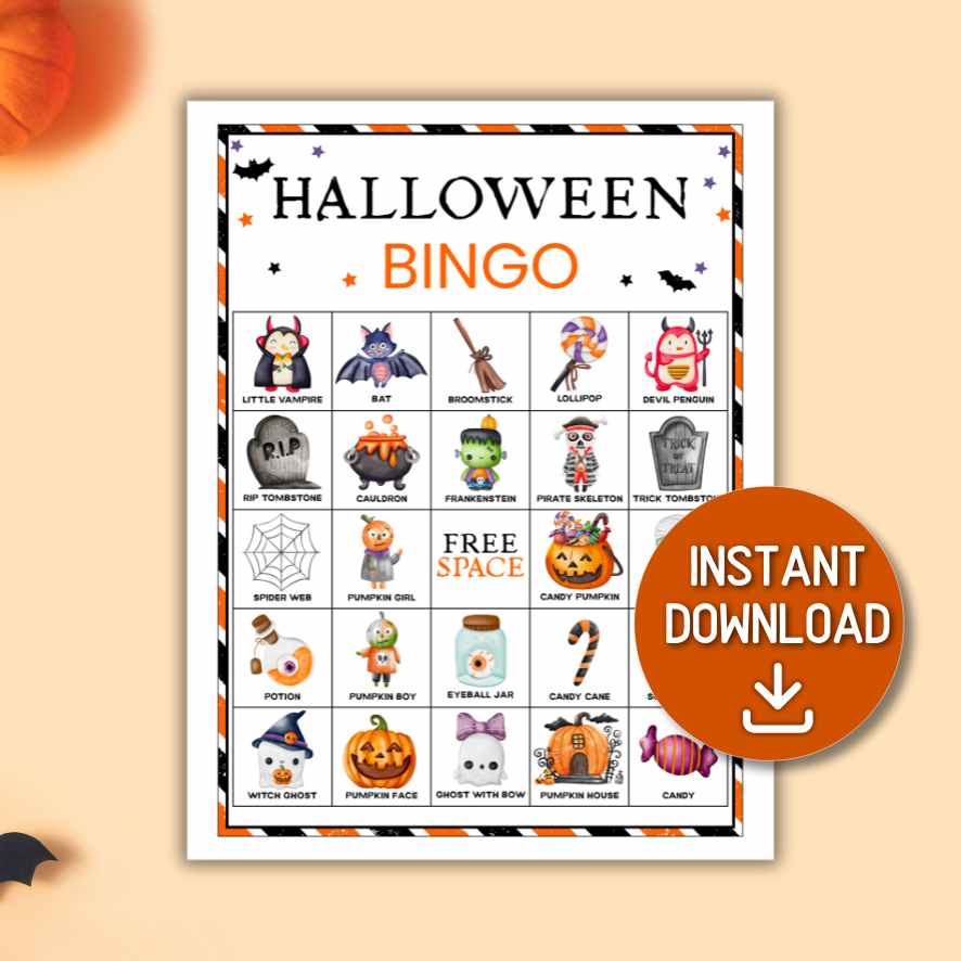 HALLOWEEN BINGO 1OO CARDS PRINTABLE - Image 4
