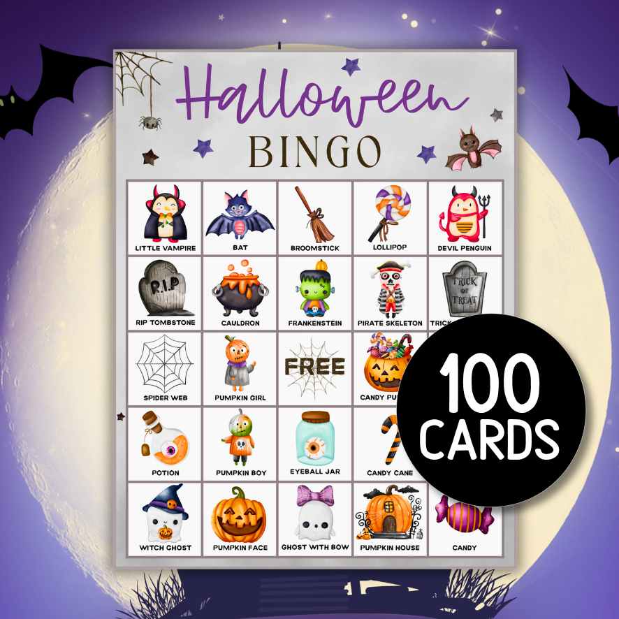 HALLOWEEN BINGO CARDS FOR KIDS - Image 3