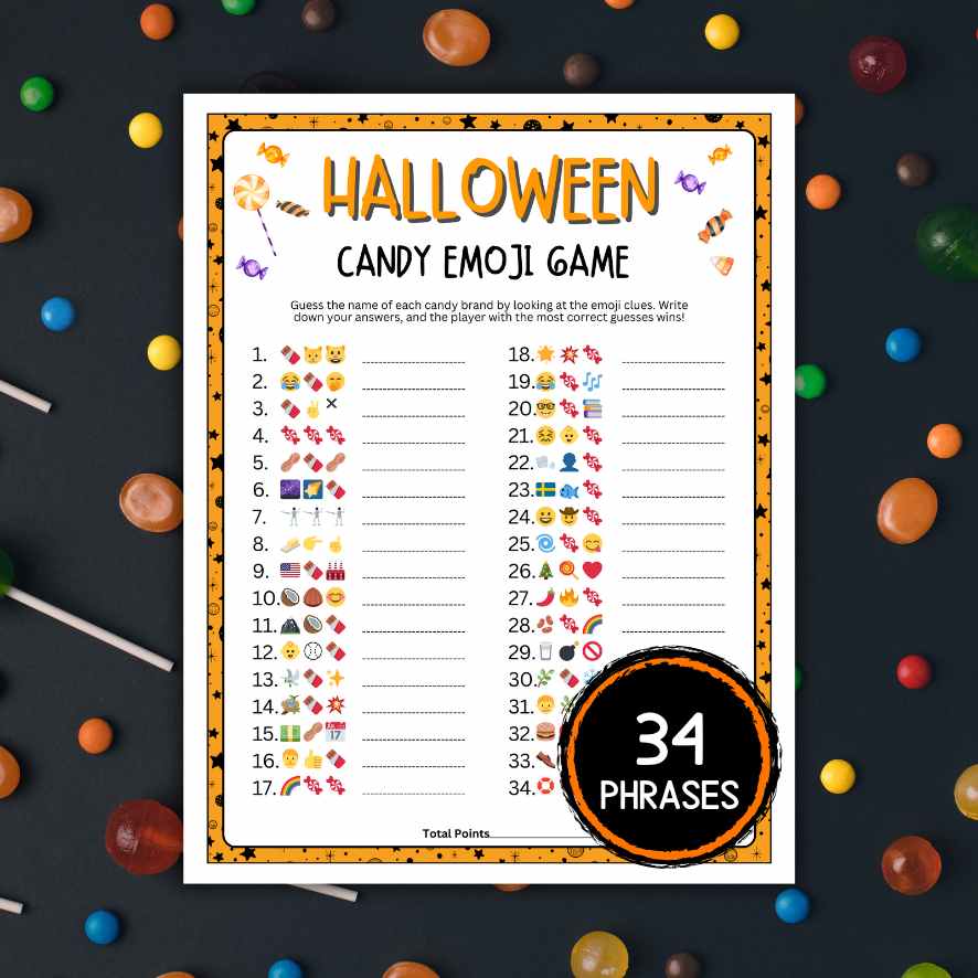 HALLOWEEN CANDY EMOJI QUIZ