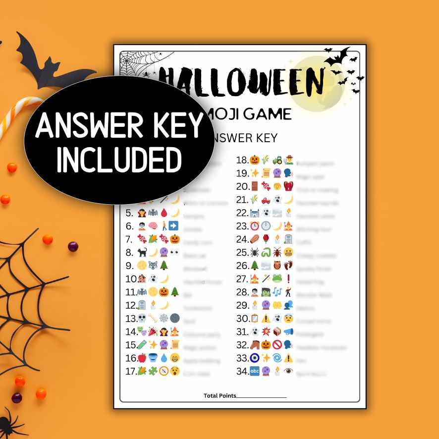 HALLOWEEN EMOJI GAME PRINTABLE - Image 3