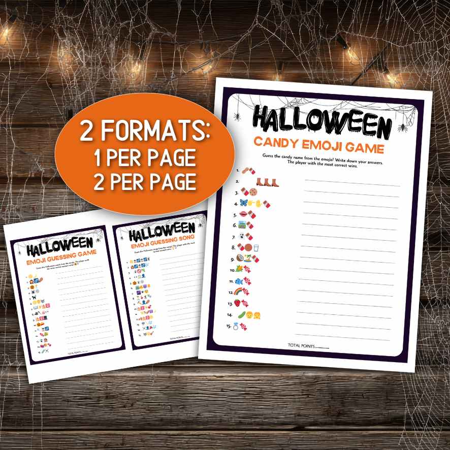 HALLOWEEN EMOJI GAME PRINTABLE - Image 5